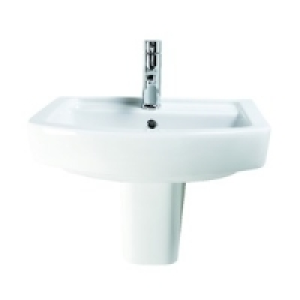 Wickes Capri Basin with Semi Pedestal 550mm