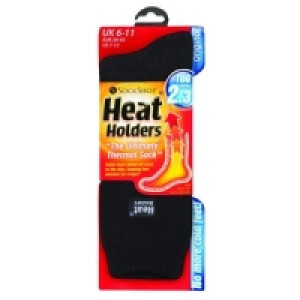 Heat Holders Thermal Socks Black Size 6-11