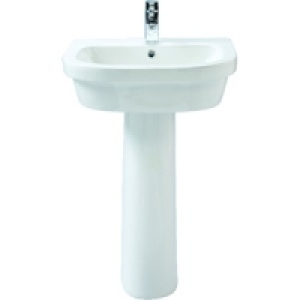 Wickes Phoenix Basin with Full Pedestal 520mm