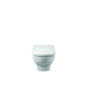 Wickes Pelosa Wall Hung Toilet Pan with Soft Close Toilet Se