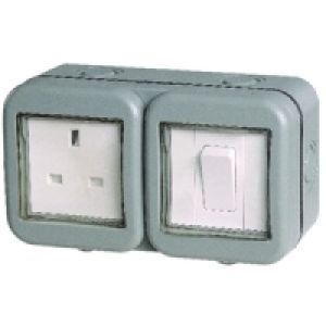 Masterplug 13A Unswitched Socket & Switch 1 Gang WPB21 &pound;8.99