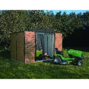Rowlinson Metal Apex Shed Green and White 6x5 ft &pound;249.98