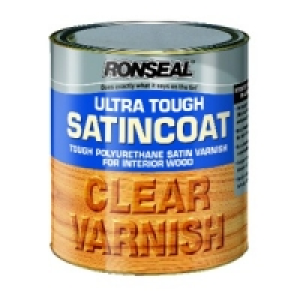 Ronseal Ultra Tough Interior Varnish Clear Satin 750ml &pound;10.65