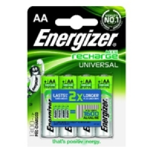 Energizer Precharged Rechargeable Universal AA Batteries 4 P