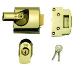 Yale P-BS1-BLX-PB-60 BS High Security Nightlatch 60mm Brass