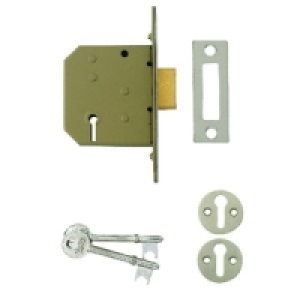 Yale P-M322-CH-65 3 Lever Deadlock 2 1/2in Chrome