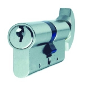 4FireDoors Euro Profile Thumbturn Cylinder Nickel Plated 70m £9.10