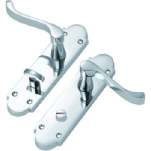 Wickes Vancouver Bathroom Handle Chrome