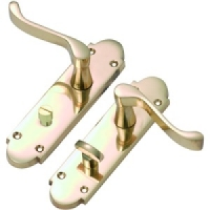 Wickes Prague Bathroom Handle Brass