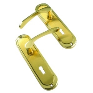 Wickes Dubai Lock Handle Brass