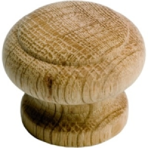 Wickes Denver Ring Knob Oak 33mm 10 Pack
