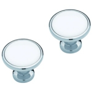 Wickes Dallas Knob Ceramic 35mm 10 Pack