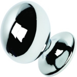 Wickes Frankfurt Knob Oval Chrome 35mm 10 Pack