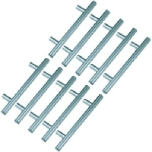 Wickes Monaco Pull T Bar Chrome 96mm 10 Pack £3.00