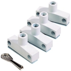 Wickes Window Snaplock White 4 Pack