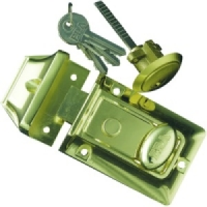 Wickes Traditional Front Door Lock Brass Effect