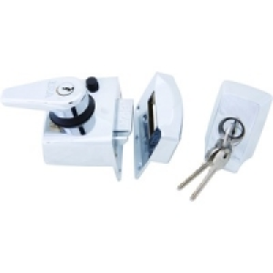 Wickes Auto Deadlock Night Latch Chrome 40mm