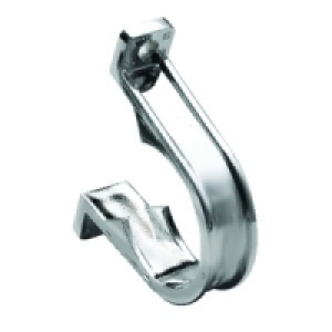 Wickes 32mm Chrome Pipe Clip (Pack Of 3)