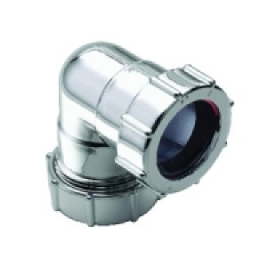 Wickes 40mm Chrome 90Deg Bend