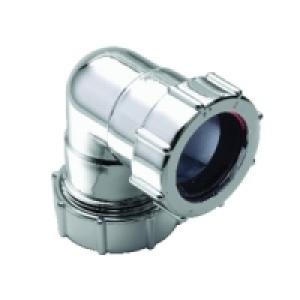 Wickes 32mm Chrome 90Deg Bend