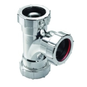 Wickes 40mm Chrome Tee 88.5Deg