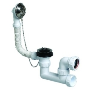 Wickes 40mm Low Level Bath Trap Plug & Overflow