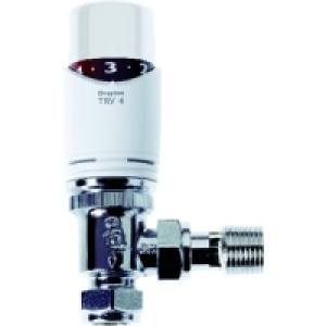 Drayton TRV4 White Angled 15mm