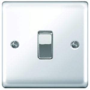 Wickes 10AX Light Switch 1 Gang 2 Way Polished Chrome Raised £10.98