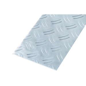 Wickes Metal Sheet Aluminium Checkerplate 120 x 1000mm £12.20