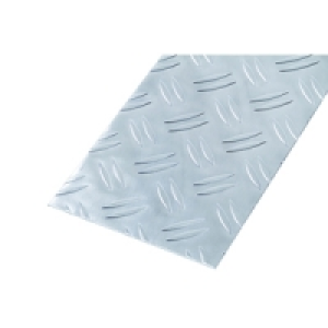 Wickes Metal Sheet Aluminium Checkerplate 250 x 500mm
