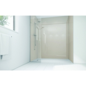 Wickes Latte Acrylic 1200x900mm 3 sided Shower Panel Kit £2.56
