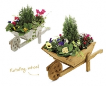 Wooden Wheelbarrow Planters