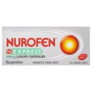 Nurofen Express Liquid Capsules 200mg &pound;3.80