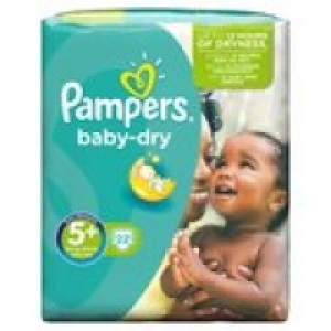 Pampers Baby Dry Size 5+ (Junior+) Nap £4.49