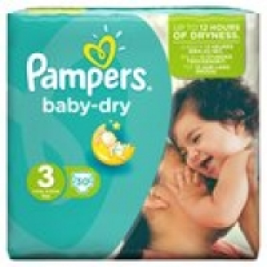 Pampers Baby Dry Size 3 (Midi) Nappies £4.49