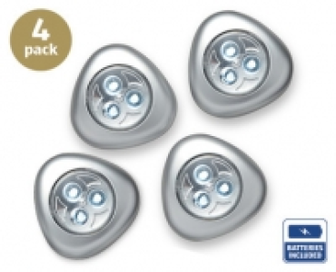 4 LED Push Lights