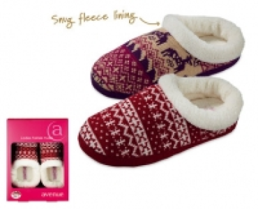 Ladies Fairisle Mules