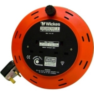 Wickes Extension Cable Reel 2 Sockets 10m 10A