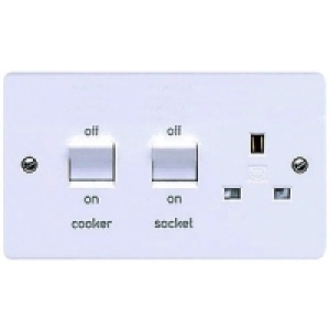 MK 45A Double Pole Cooker Switch & Socket K5060PPK £15.75