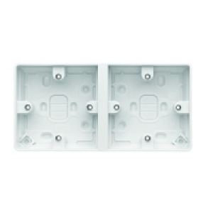 Wickes  MK Surface Mounted Box Dual 38mm K2025RPWHI