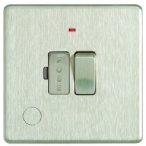 Wickes 13A Switched Fused Socket + LED Screwless Flat Plate  £14.99