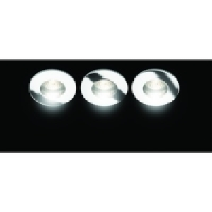 Wickes Fixed Shower Downlight Chrome 3 Pack £24.99