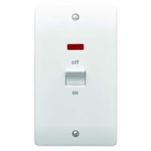 MK 50A DP Neon Switch K5215RPWHI