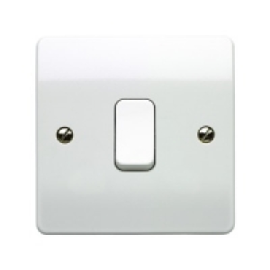 MK K4870RPWHI 10A Light Switch 1 Gang 1 Way PK5