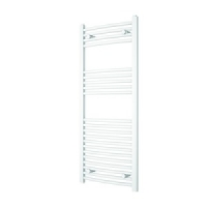 Wickes Curved Towel Radiator White 1200x500mm