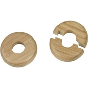 Wickes Real Wood Pipe Surrounds Medium Wood Effect 2 Pack