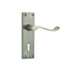 Wickes York Lock Handle Satin Nickel £8.79