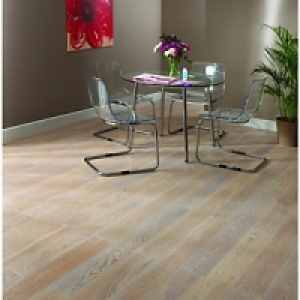 Wickes Prussian White Real Wood Top Layer Engineered Wood Fl £31.79