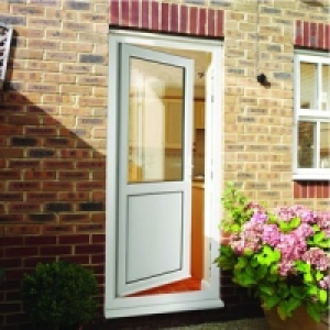 Wickes Tamar Pre-Hung uPVC Door 2085x840mm Left Hung