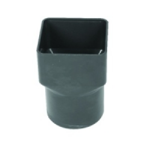 Wickes Black Squareline To Roundline Downpipe Adaptor £2.59